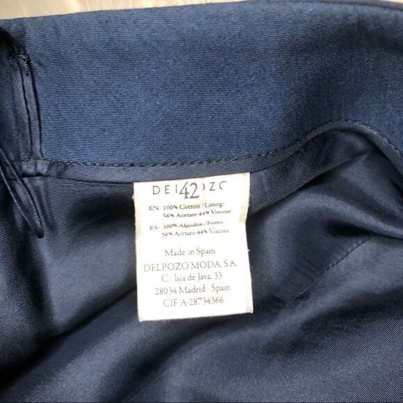 Delpozo navy wide legged shorts sz 42 - Picture 4 of 9